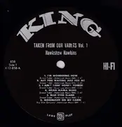 LP - Hawkshaw Hawkins - Taken From Our Vaults Volume 1