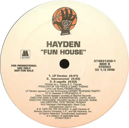 Hayden, Ray Hayden - fun house