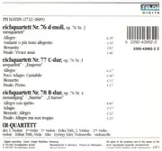 CD - Haydn /  Éder Quartet - String Quartets No. 76-78 (Kaiserquartett)