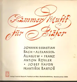 Franz Joseph Haydn - Kammermusik füur Bläser