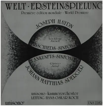Haydn / J.M.Sprenger - Abschieds-Sinfonie / Ankunftssinfonie
