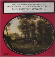 Haydn / Jacques-Francis Manzone, Gerard Massias - Sonates Nos 1,2,3 pour violon et alto