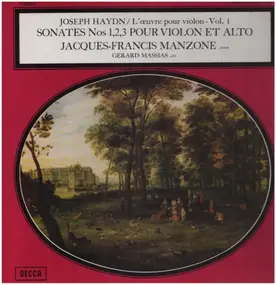 Franz Joseph Haydn - Sonates Nos 1,2,3 pour violon et alto