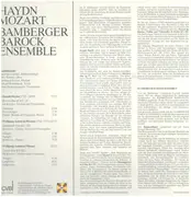 LP - Haydn / Mozart / Bamberger Barock-Ensemble - Klaviertrios / Oboenquartett