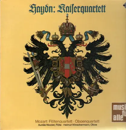 Haydn / Mozart - Kaiserquartett / Flötenquartett, Oboenquartett, Aurele Nicolet, Hemut Winschermann