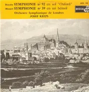 Haydn / Mozart - Symph nos 92 & 39,, Orch Symph de Londres, J. Krips