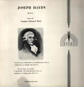 Franz Joseph Haydn - Complete Keyboard Music Volume XV