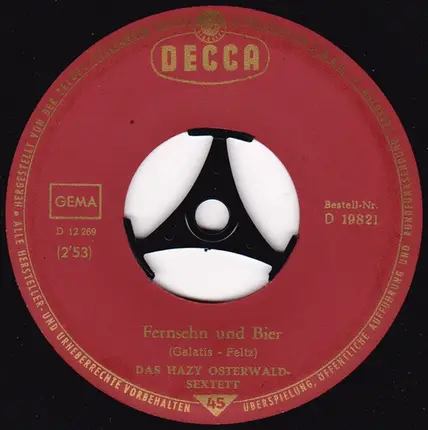 Hazy Osterwald Sextett - Fernsehn Und Bier