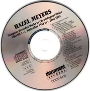 CD - Hazel Meyers - Complete Recorded Works In Chronological Order Volume 1 (1923-1924)