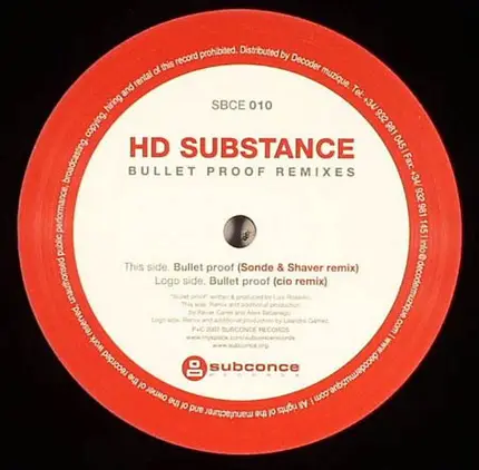 HD Substance - Bullet Proof (Remixes)