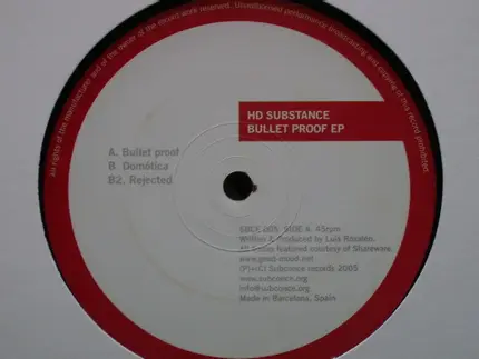 HD Substance - Bullet Proof EP