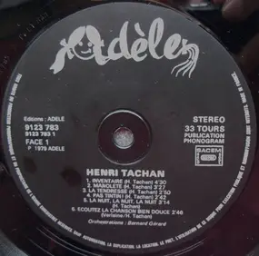 Henri Tachan - Inventaire