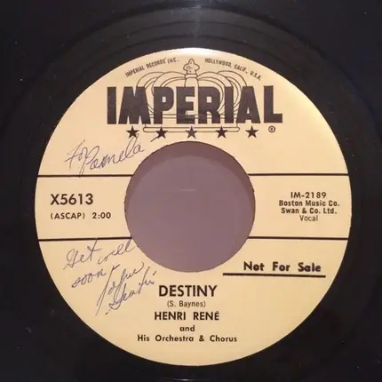 Henri René And His Orchestra And Chorus - La Shabla