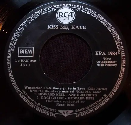 Henri René And His Orchestra - Kiss Me kate