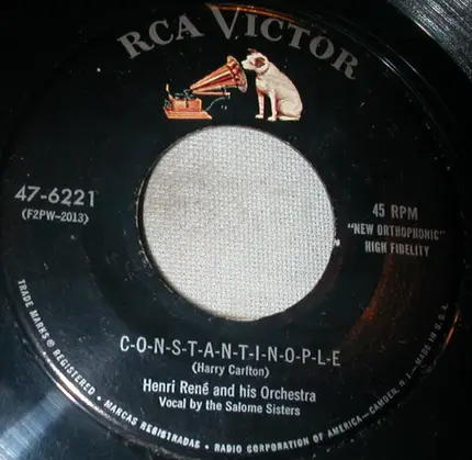 Henri René And His Orchestra - Toy Tiger / C-O-N-S-T-A-N-T-I-N-O-P-L-E