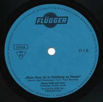 Henry Vahl - Flügger Macht Dich Farbenfreudig / Mein Herz Ist In Hamburg Zu Hause