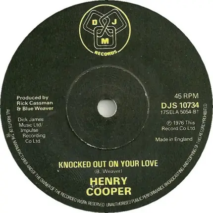 Henry Cooper - Knock Me Down With A Feather