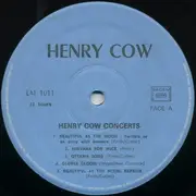 Double LP - Henry Cow - Concerts