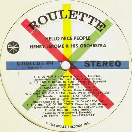 Henry Jerome And His Orchestra - Hello Nice People