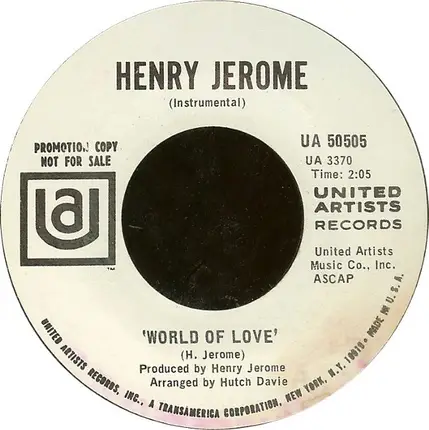 Henry Jerome - Big Spender / World Of Love