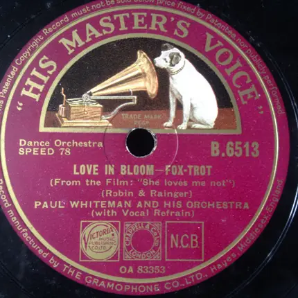 Henry King And His Orchestra / Paul Whiteman And His Orchestra - The Breeze / Love In Bloom