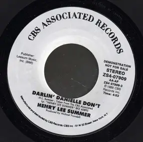 Henry Lee Summer - Darlin' Danielle Don't