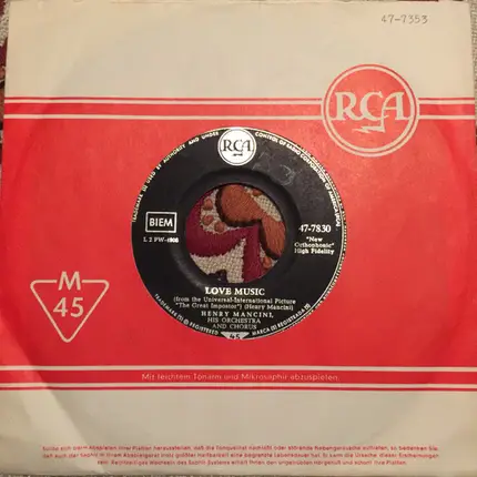 Henry Mancini , Henry Mancini And His Orchestra And The Henry Mancini Chorus - Theme From "The Great Impostor"