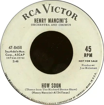 Henry Mancini And His Orchestra And Chorus - Dear Heart
