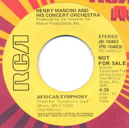 Henry Mancini And His Orchestra - African Symphony