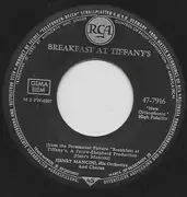 7inch Vinyl Single - Henry Mancini And His Orchestra - Breakfast At Tiffany's / Moon River