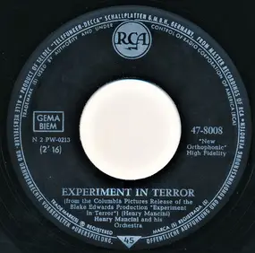 Henry Mancini And His Orchestra - Experiment In Terror