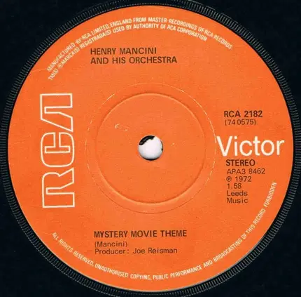Henry Mancini And His Orchestra - Theme From 'Cade's County'