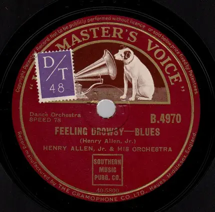 Henry "Red" Allen And His Orchestra - Feeling Drowsy / Swing Out