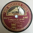 Schellack - Henry 'Red' Allen And His Orchestra / The Mills Blue Rhythm Band - It Should Be You / Love's Serenade