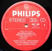 LP - Wolfgang Amadeus - Sinfonia Concertante KV 364 - Violinkonzert KV 216