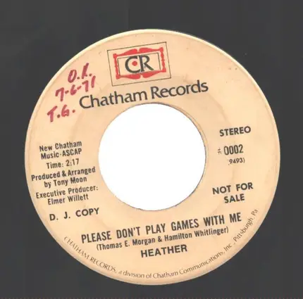 Heather - Follow Me Back To Louisville / Please Don't Play Games With Me