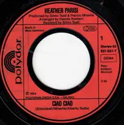 7inch Vinyl Single - Heather Parisi - Ciao Ciao