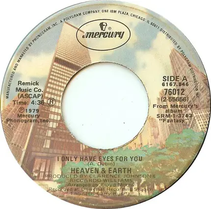 Heaven And Earth - I Only Have Eyes For You / Poetry In A Box