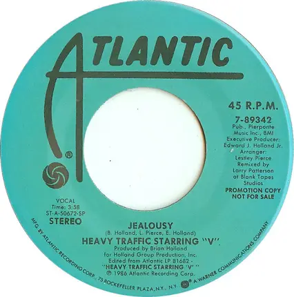 Heavy Traffic Starring V - Jealousy
