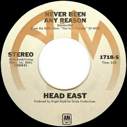 Head East - Never Been Any Reason / One Against The Other