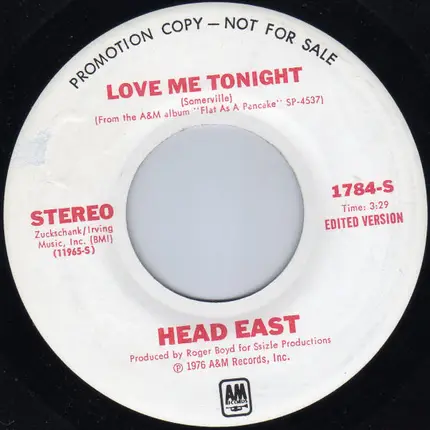 Head East - Love Me Tonight