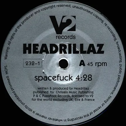 Headrillaz - Spacefuck / Weird Planet