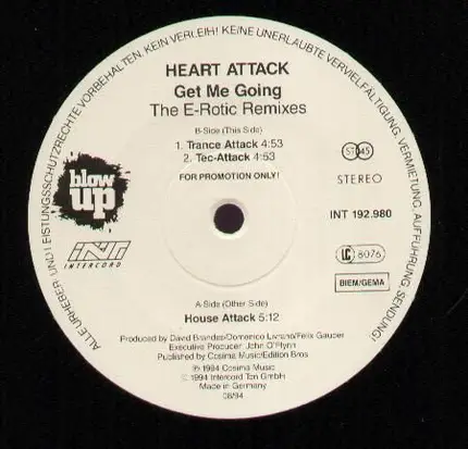 Heart Attack - Get Me Going (The E-Rotic Remixes)