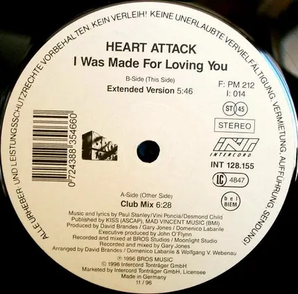 Heart Attack - I Was Made For Loving You