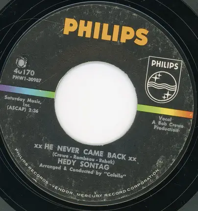 Hedy Sontag - He Never Came Back