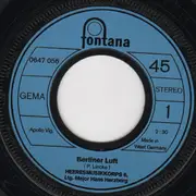 7inch Vinyl Single - Heeresmusikkorps 6, Hamburg Ltg. Hans Herzberg , Die Herzberger Blasmusik - Berliner Luft / Sportpalastwalzer (Wiener Praterleben)