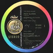 LP - Villa-Lobos / Bach - The ´Cello Galaxy (Bachianas Brasileiras No. 1, Bachianas Brasileiras No. 5, Prelude And Fugue)
