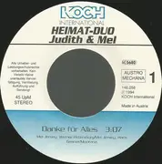 7inch Vinyl Single - Heimatduo Judith & Mel - Danke Für Alles