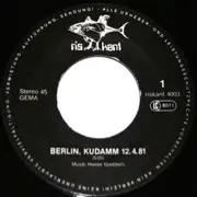 7inch Vinyl Single - Heiner Goebbels - Berlin Q-Damm 12.4.81