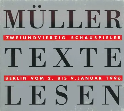 Heiner Müller - Müller Texte Lesen